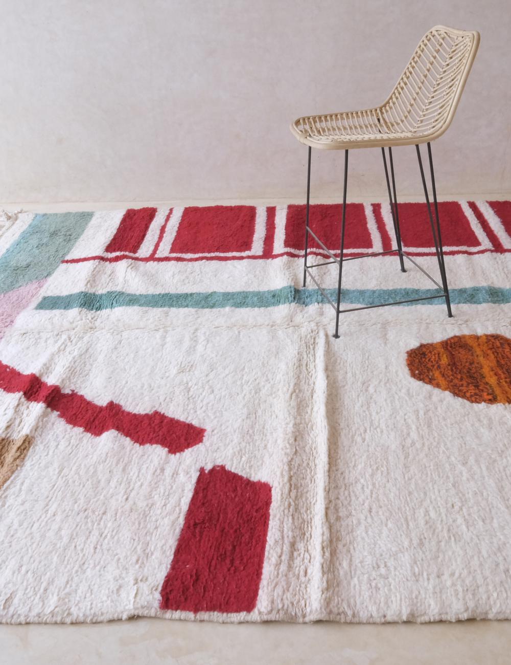 Moroccan Modern Wool Rug 9.4 x 8.1 ft / 288 x 247 cm