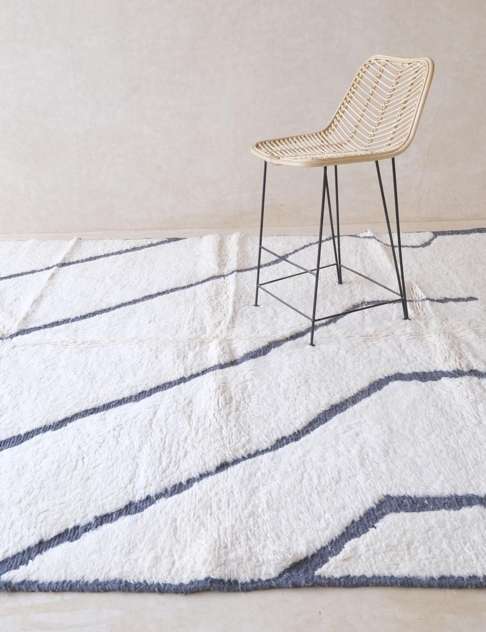 Moroccan Custom Modern Minimalist Style Rug - Echoes of love 43