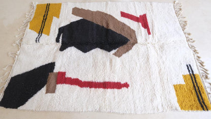Moroccan Modern Wool Rug 8.9 x 6.2 ft / 271 x 191 cm - Surcoma
