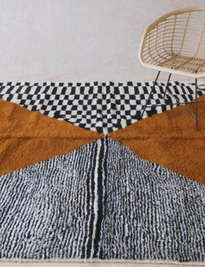 Custom Moroccan Modern Geometric Rug