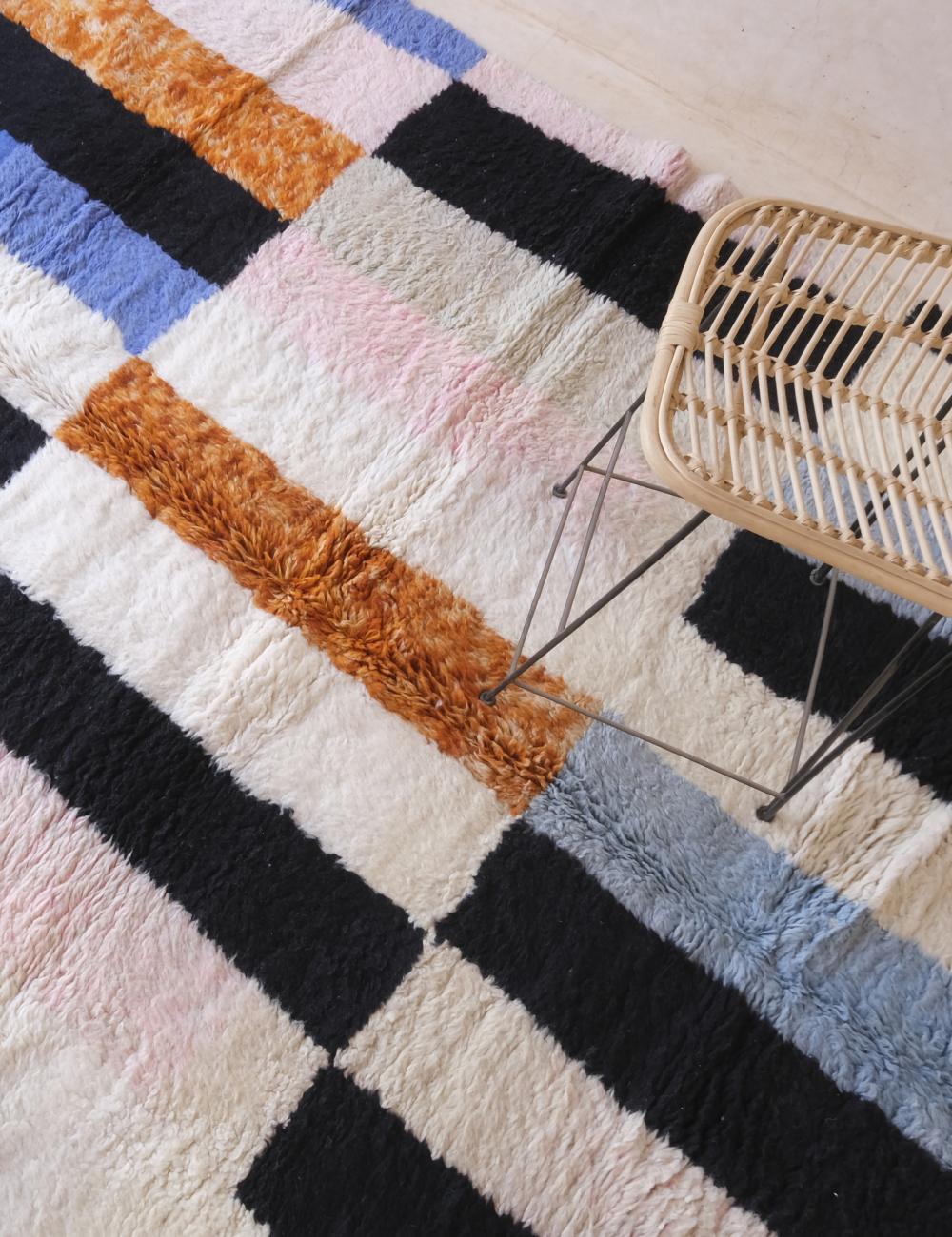 Custom Colorful Stripe Moroccan Rug - Forma 75