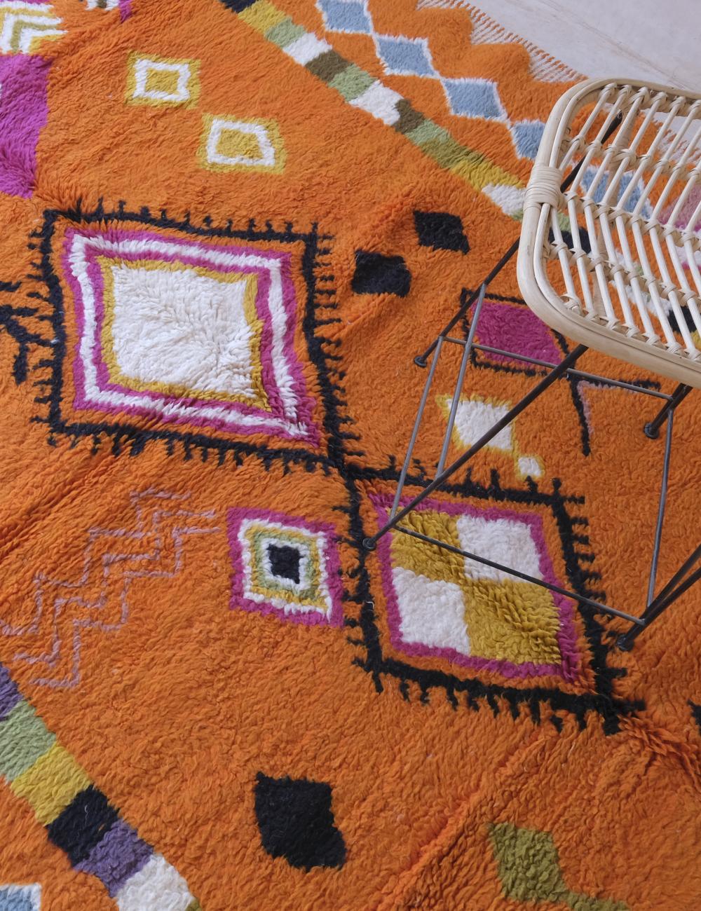 Colorful Berber Diamond Motifs Custom Rug - Echoes Of Love 29