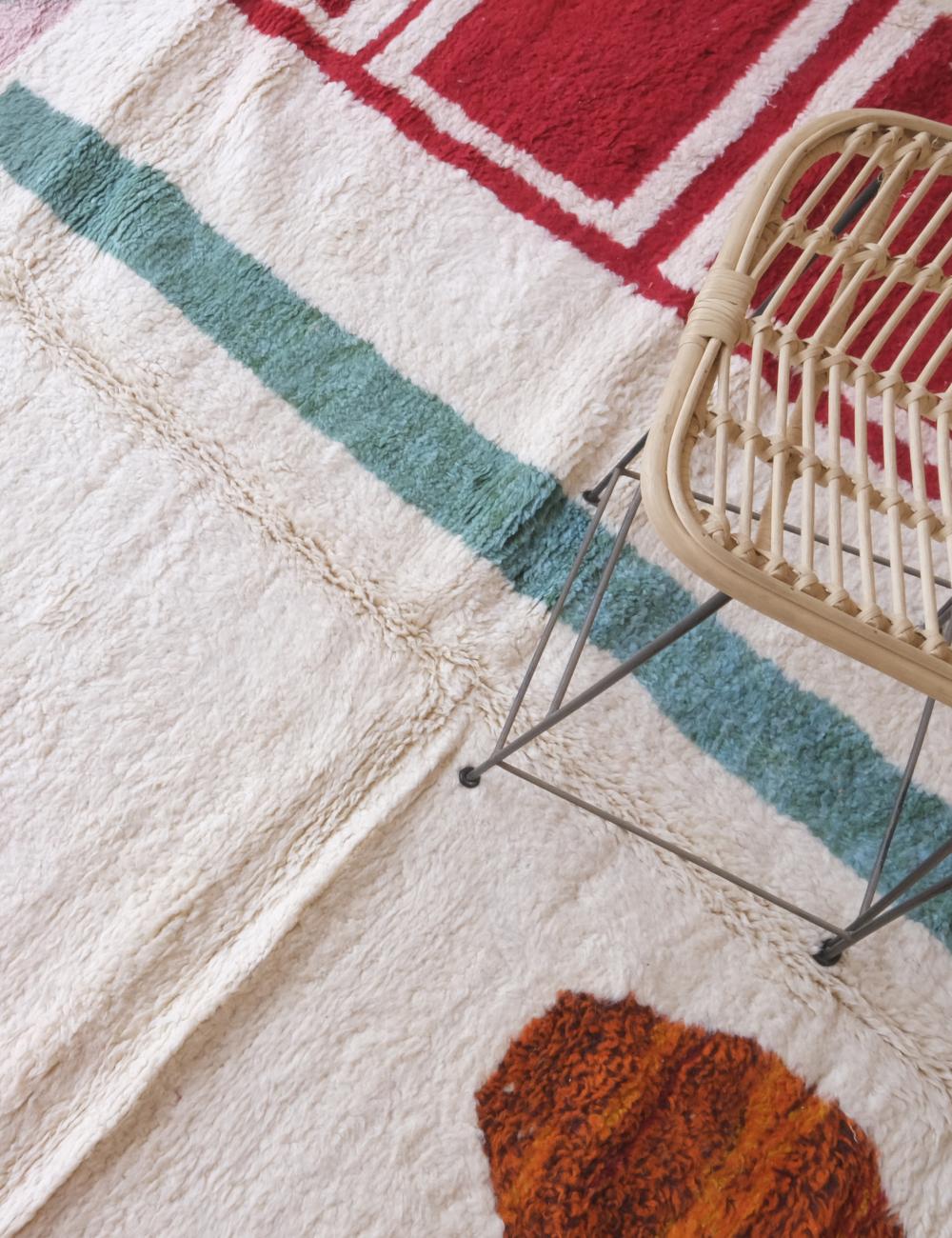 Moroccan Modern Wool Rug 9.4 x 8.1 ft / 288 x 247 cm