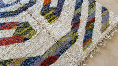 Moroccan Modern Wool Rug 9.6 x 6.4 ft / 294 x 197 cm - Surcoma