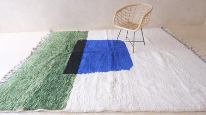 Moroccan Modern Wool Rug 10.1 x 8.1 ft / 308 x 248 cm - Surcoma