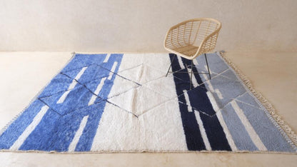 Moroccan Modern Wool Rug 8.8 x 7.4 ft / 269 x 227 cm - Surcoma
