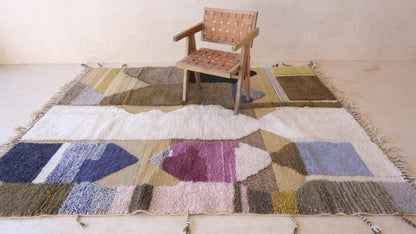 Moroccan Modern Wool Rug - 9 x 7.1 ft / 273 x 218 cm - Surcoma