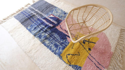 Moroccan Modern Wool Rug 9.6 x 6.7 ft / 293 x 205 cm - Surcoma