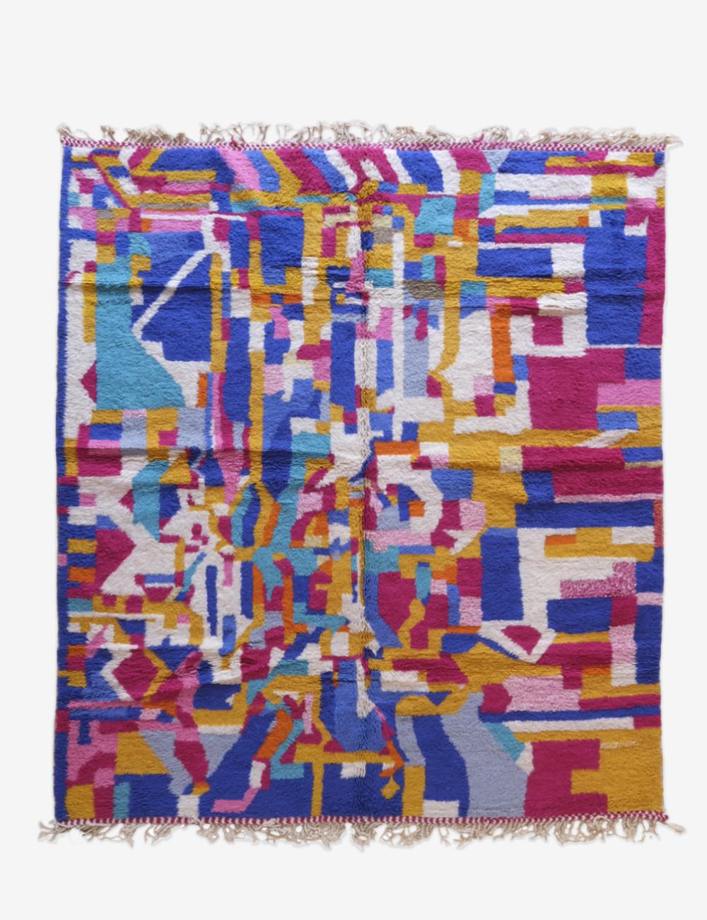 Customized Colorful Wool Rug - Echoes Of Love 48