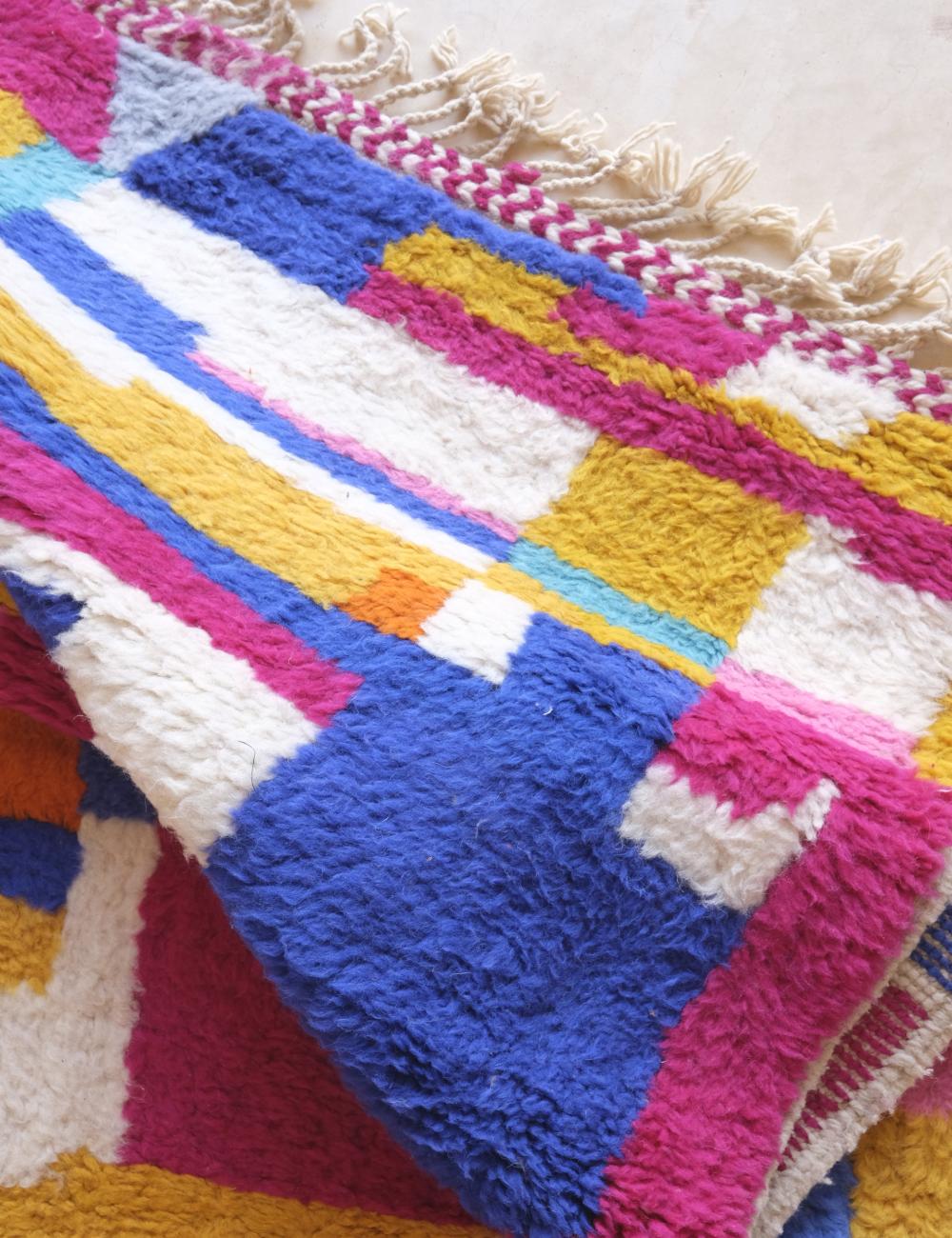 Customized Colorful Wool Rug - Echoes Of Love 48