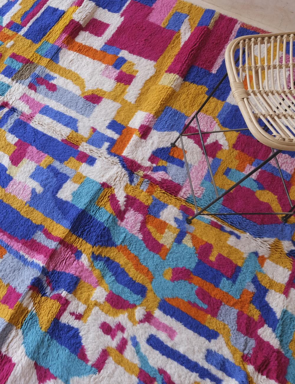 Customized Colorful Wool Rug - Echoes Of Love 48