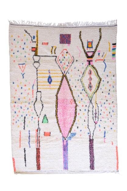 2020s Moroccan Neon Rug 9.8 x 6.6 ft / 298 x 202 cm - Surcoma