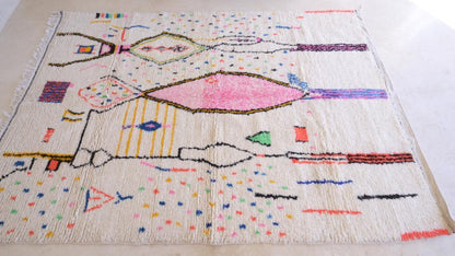 2020s Moroccan Neon Rug 9.8 x 6.6 ft / 298 x 202 cm - Surcoma