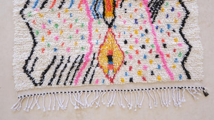 Moroccan Neon Rug 6.2 x 4.4 ft / 188 x 137 cm - Surcoma