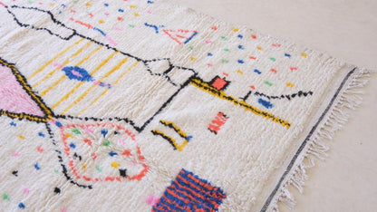 2020s Moroccan Neon Rug 9.8 x 6.6 ft / 298 x 202 cm - Surcoma