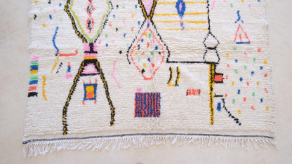 2020s Moroccan Neon Rug 9.8 x 6.6 ft / 298 x 202 cm - Surcoma