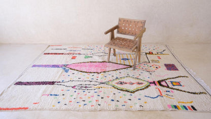 2020s Moroccan Neon Rug 9.8 x 6.6 ft / 298 x 202 cm - Surcoma