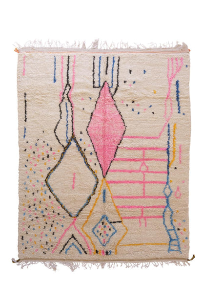 Moroccan Neon Wool Rug 10.1 x 7.7 ft / 307 x 235 cm - Surcoma