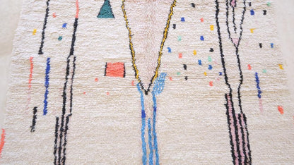 Moroccan Neon Wool Rug 10.9 x 7.7 ft / 331 x 235 cm - Surcoma