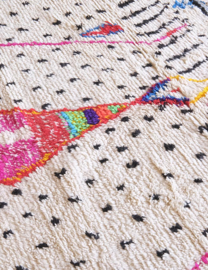 2020s Moroccan Neon Wool Rug 7.6 x 7.4 ft / 231 x 226 cm - Surcoma