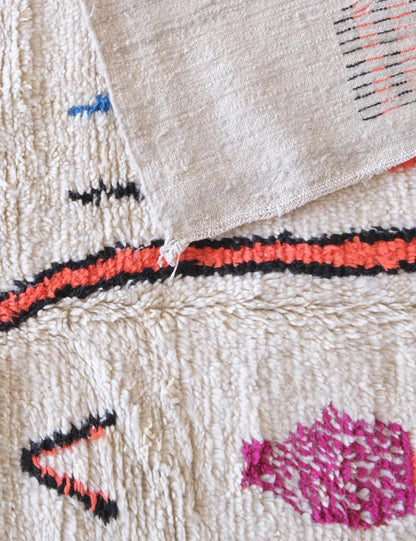Moroccan Neon Wool Rug 10 x 6.4 ft / 306 x 195 cm - Surcoma