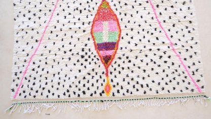 Moroccan Neon Wool Rug 8.6 x 7.1 ft / 262 x 218 cm - Surcoma
