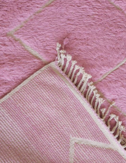 Pink Beni Ourain Moroccan Rug - Beni Ourain 14
