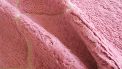 Moroccan Pink Wool Rug 9.3 x 7 ft / 283 x 216 cm - Surcoma