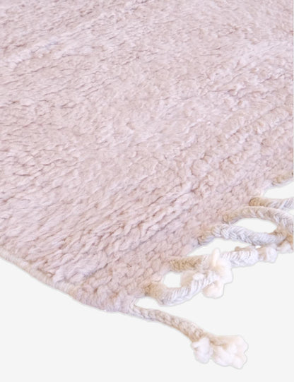 Powder Pink Custom Moroccan Rug - Echoes Of Love 46