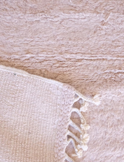 Powder Pink Custom Moroccan Rug - Echoes Of Love 46