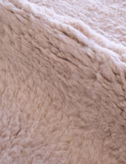 Moroccan Powder Pink Wool Rug 9 x 7.1 ft / 275 x 219 cm - Surcoma