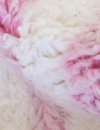 Moroccan Shaggy Pink Runner 7.6 x 2 ft / 232 x 62 cm - Surcoma