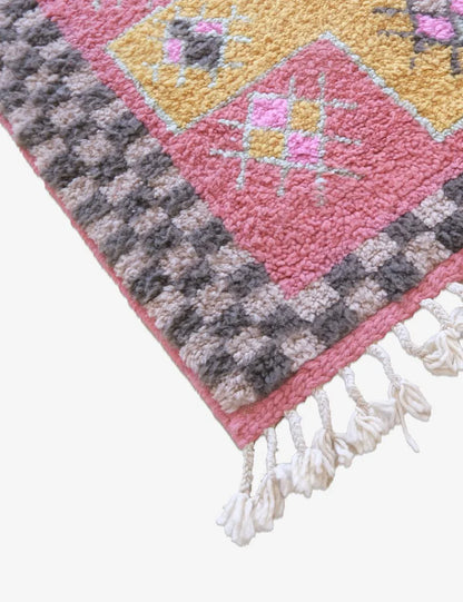 Moroccan Small Boujad Rug 5.2 x 3.8 ft / 160 x 116 cm - Surcoma