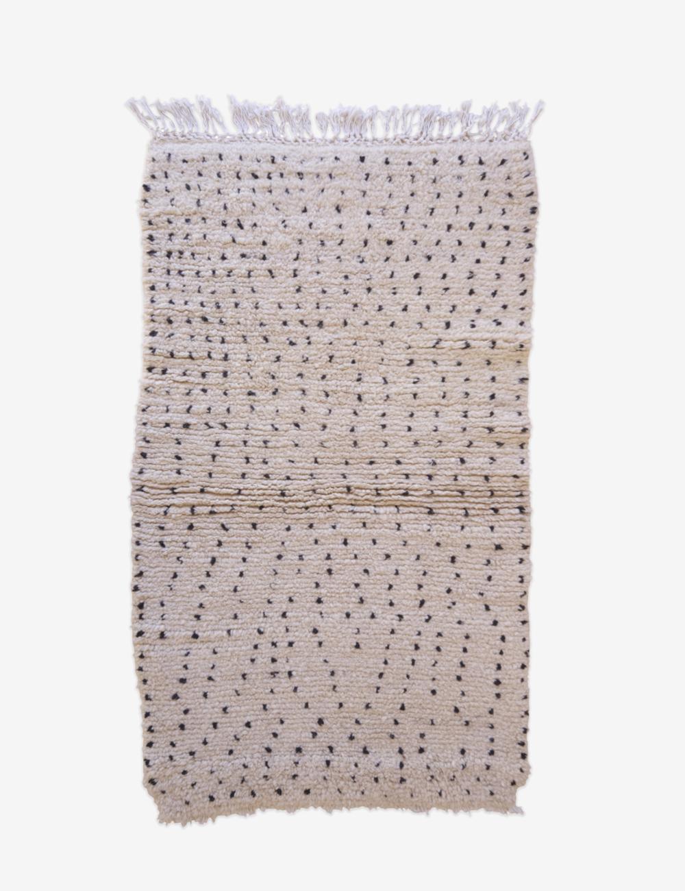 Small Polka Dots Off White Rug 5.2 x 3 ft / 160 x 94 cm