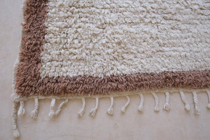 Moroccan Solid Beni Ourain Wool Rug 7.1 x 6.5 ft / 216 x 200 cm - Surcoma