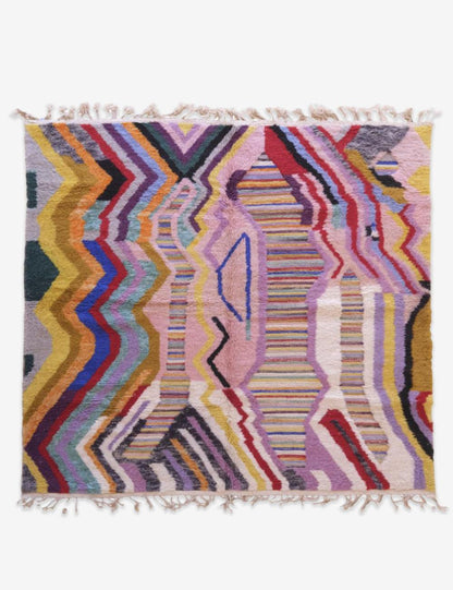 Colorful Abstract Moroccan Rug - Echoes Of Love 66