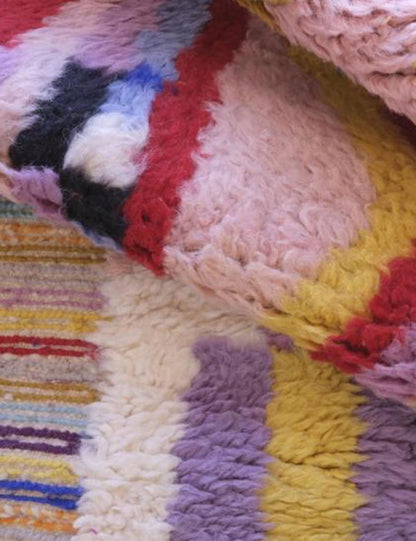 Colorful Abstract Moroccan Rug - Echoes Of Love 66