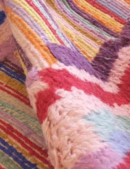 Colorful Abstract Moroccan Rug - Echoes Of Love 66