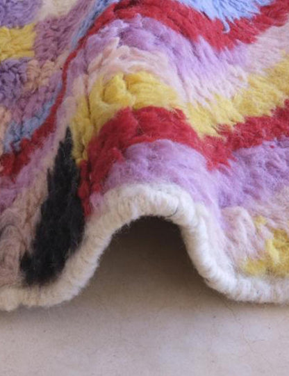 Colorful Abstract Moroccan Rug - Echoes Of Love 66