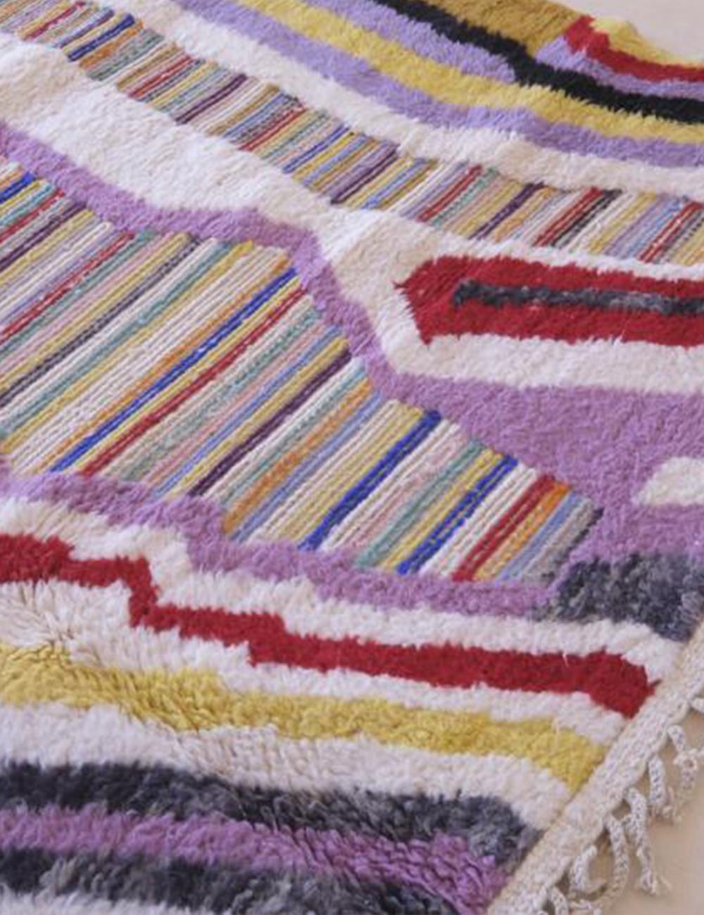Colorful Abstract Moroccan Rug - Echoes Of Love 66