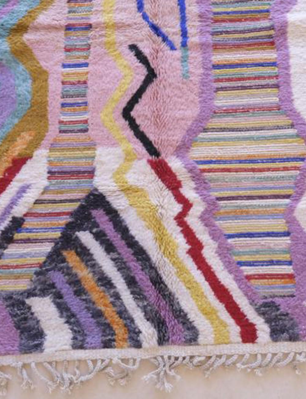 Colorful Abstract Moroccan Rug - Echoes Of Love 66