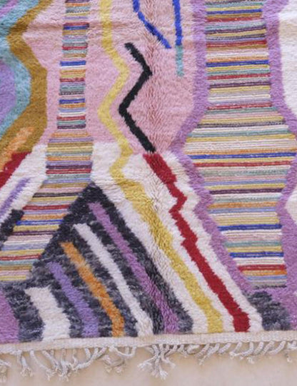 Colorful Abstract Moroccan Rug - Echoes Of Love 66