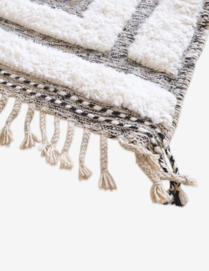 Custom White Beni Ourain Wool Rug - Surcoma