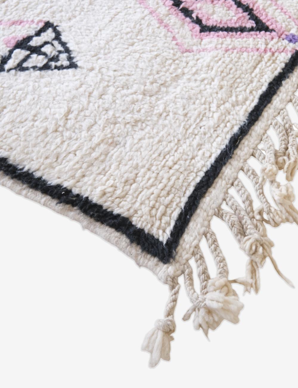 Custom White Lilac Moroccan Rug - Esmeralda 12