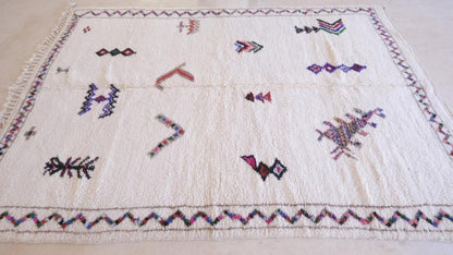 Moroccan Tribal Wool Rug 9.7 x 6.5 ft / 297 x 200 cm - Surcoma