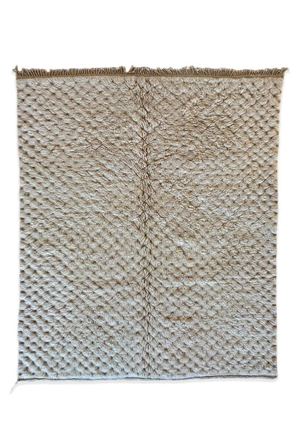 Moroccan White Beni Mrirt Rug 9.8 x 7.7 ft / 300 x 237 cm - Surcoma