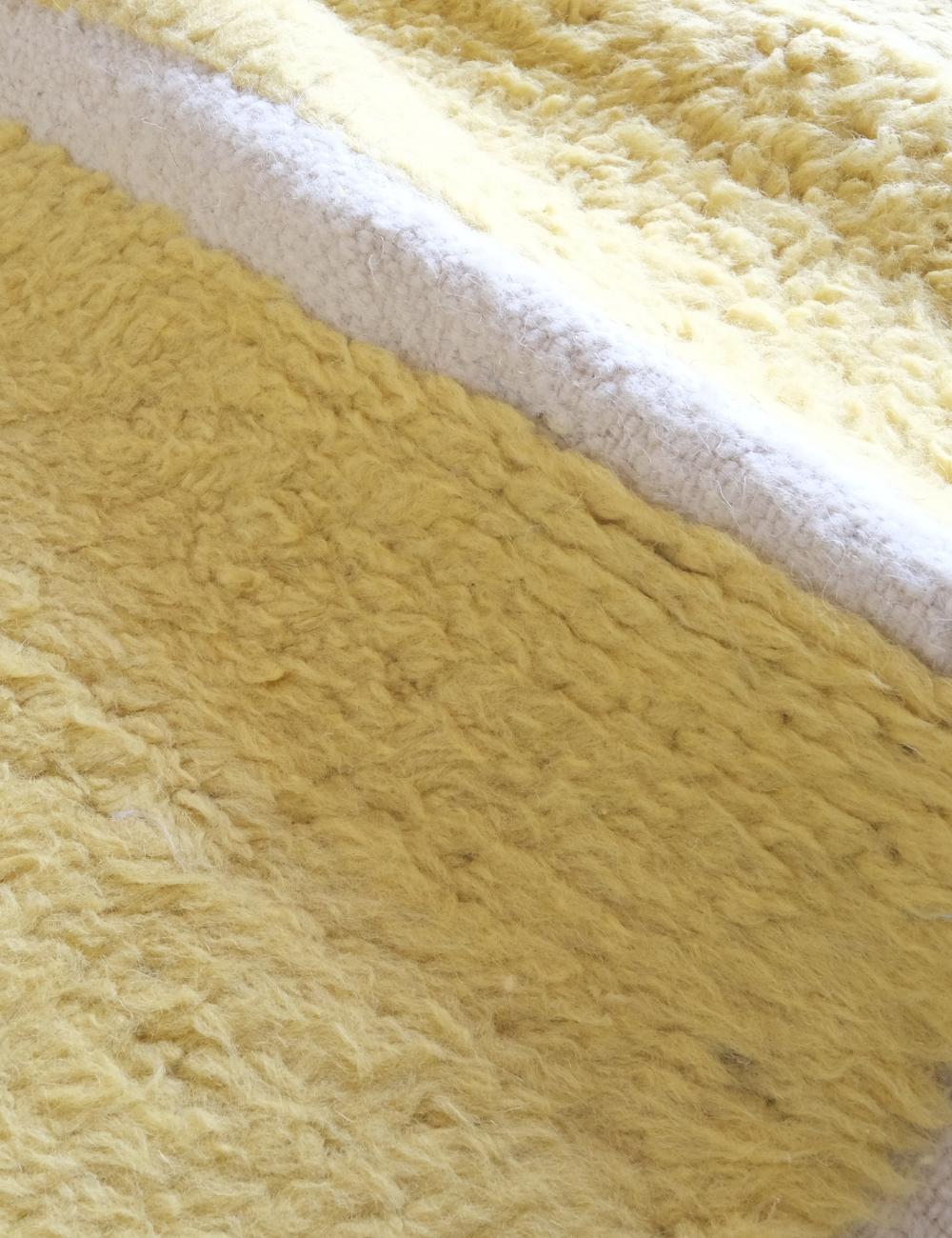 Custom Pastel Yellow Moroccan Rug - Forma 62