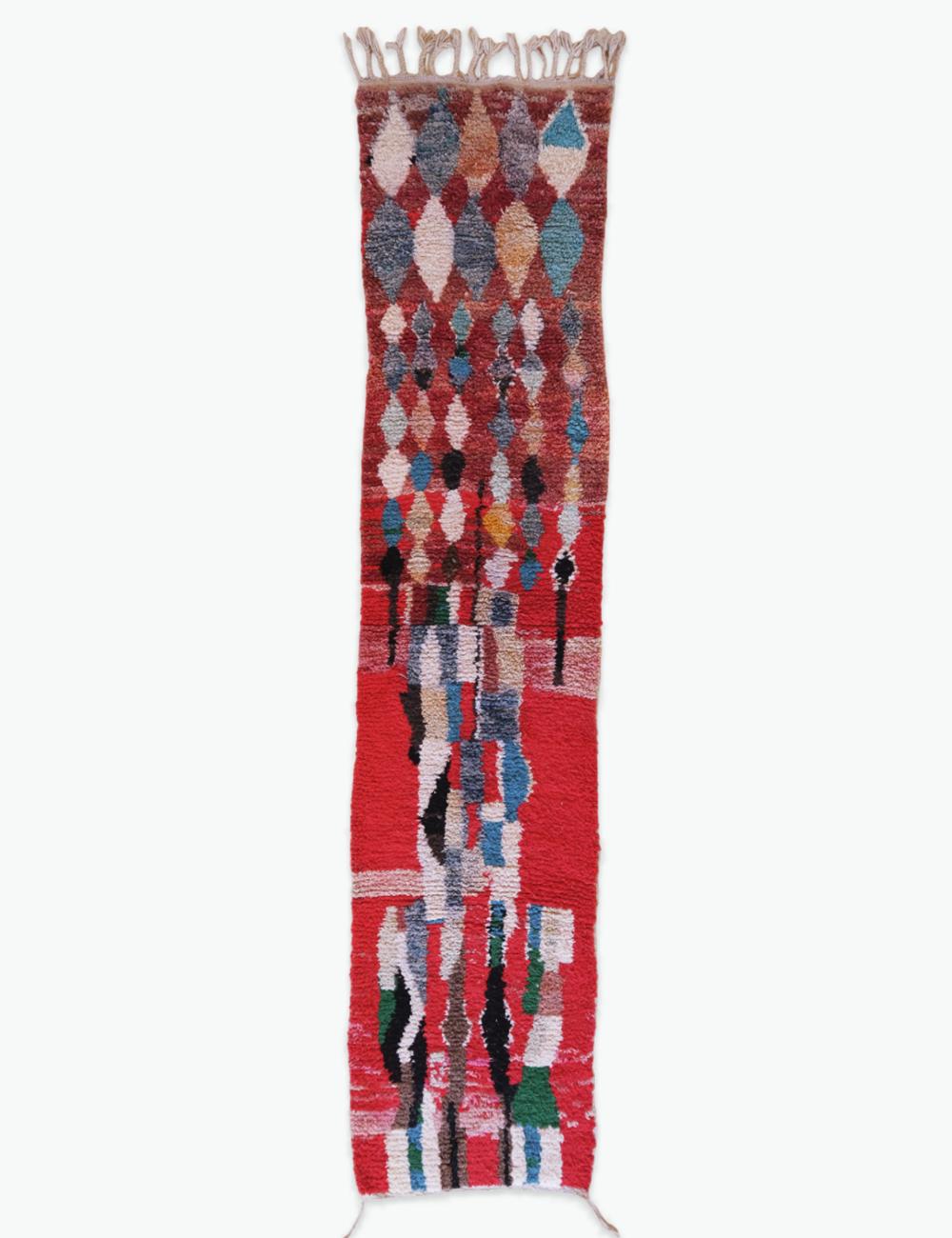 Long Narrow Rug 12.8 x 2.8 ft / 390 x 88 cm