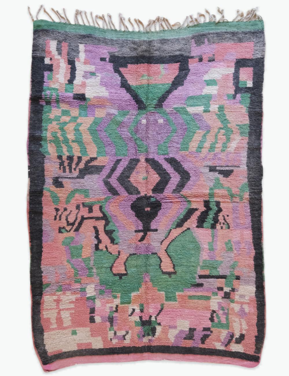 Pastel Geometric Rug 9.7 x 6.3 ft / 296 x 194 cm
