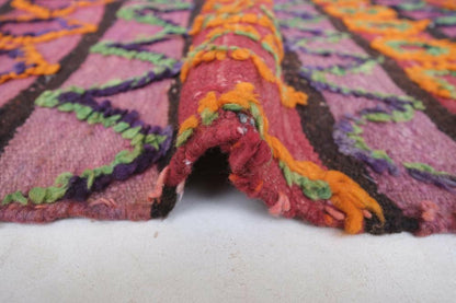 Colorful Flatweave Rug 6.7 x 5.5 ft / 205 x 168 cm - Surcoma